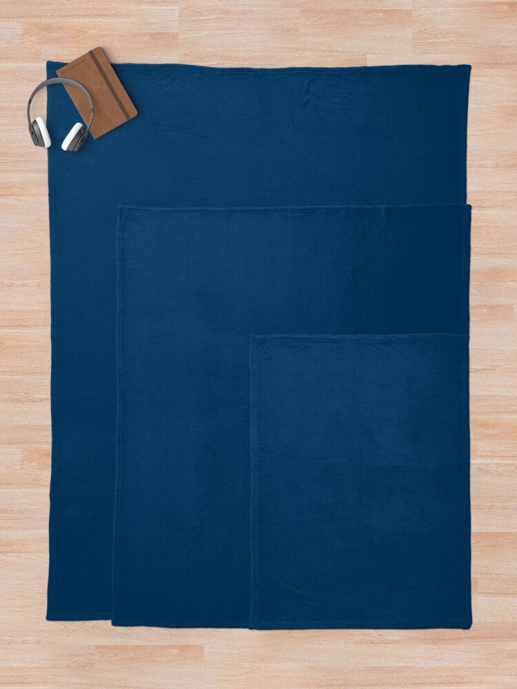 Navy Blue Throw Blanket