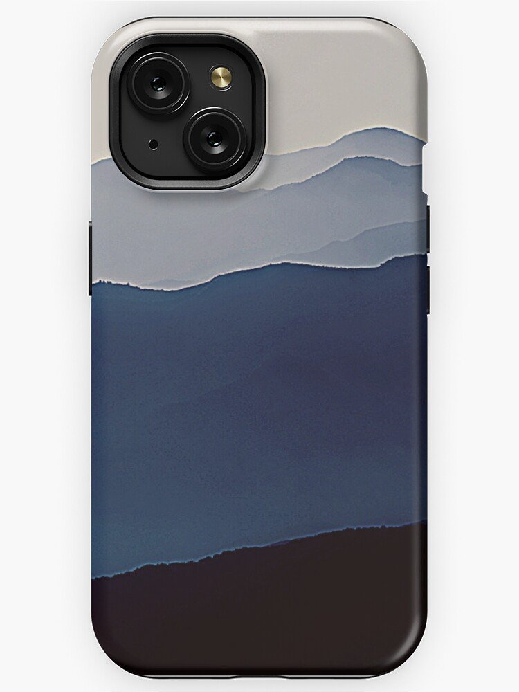 Blue Shade Mountain iPhone Case