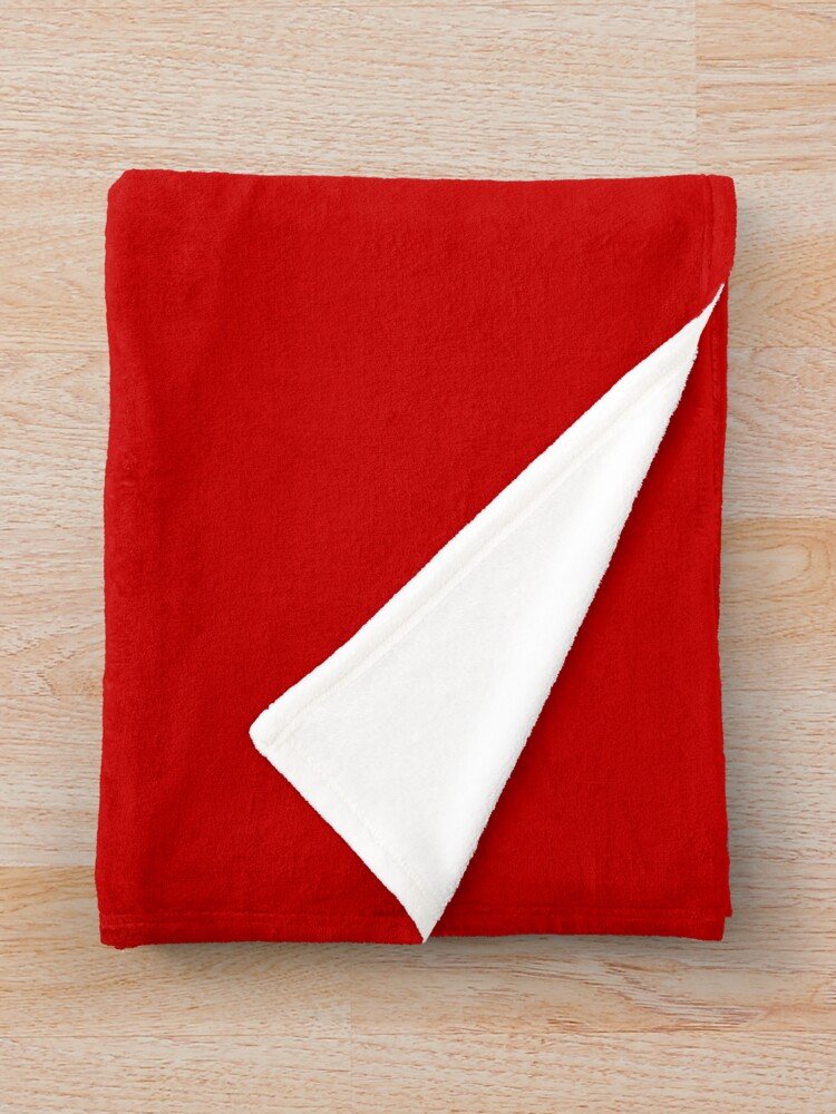 Solid Red Throw Blanket