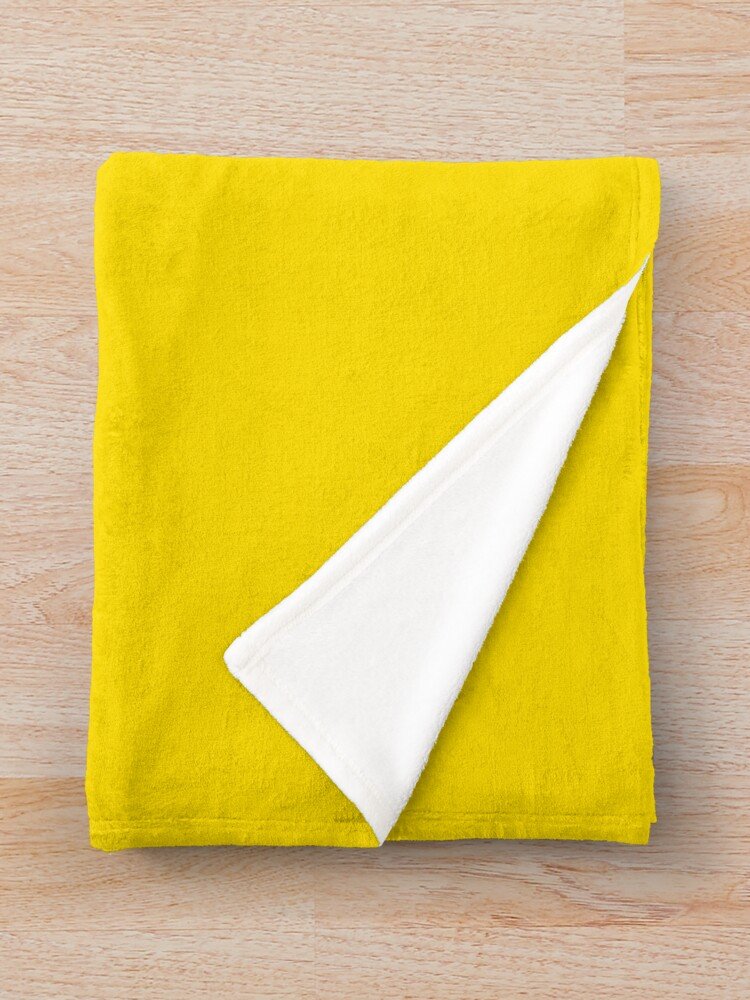 Sharp Yellow Throw Blanket