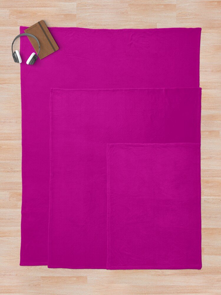 Dark Pink Throw Blanket