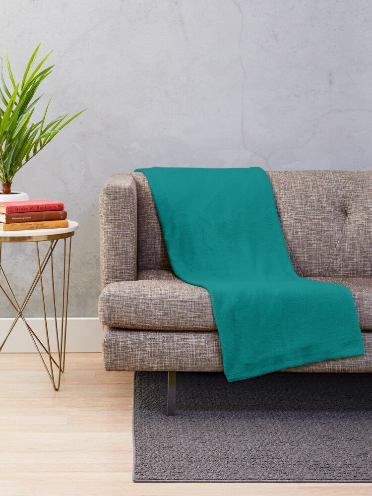 Blue Green Throw Blanket