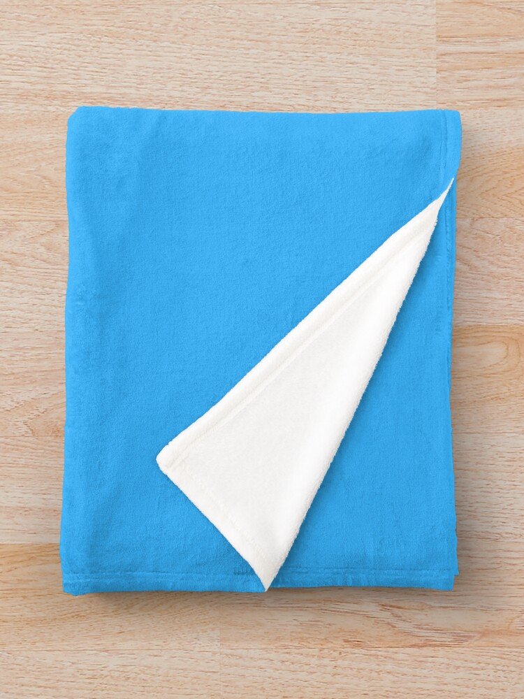 Light Blue Throw Blanket