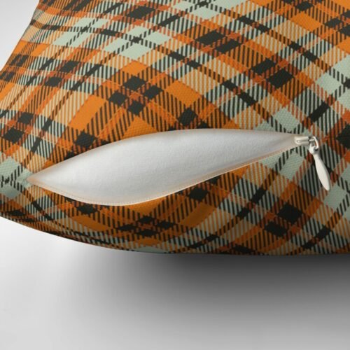 Plaid Throw Pillow with Insert