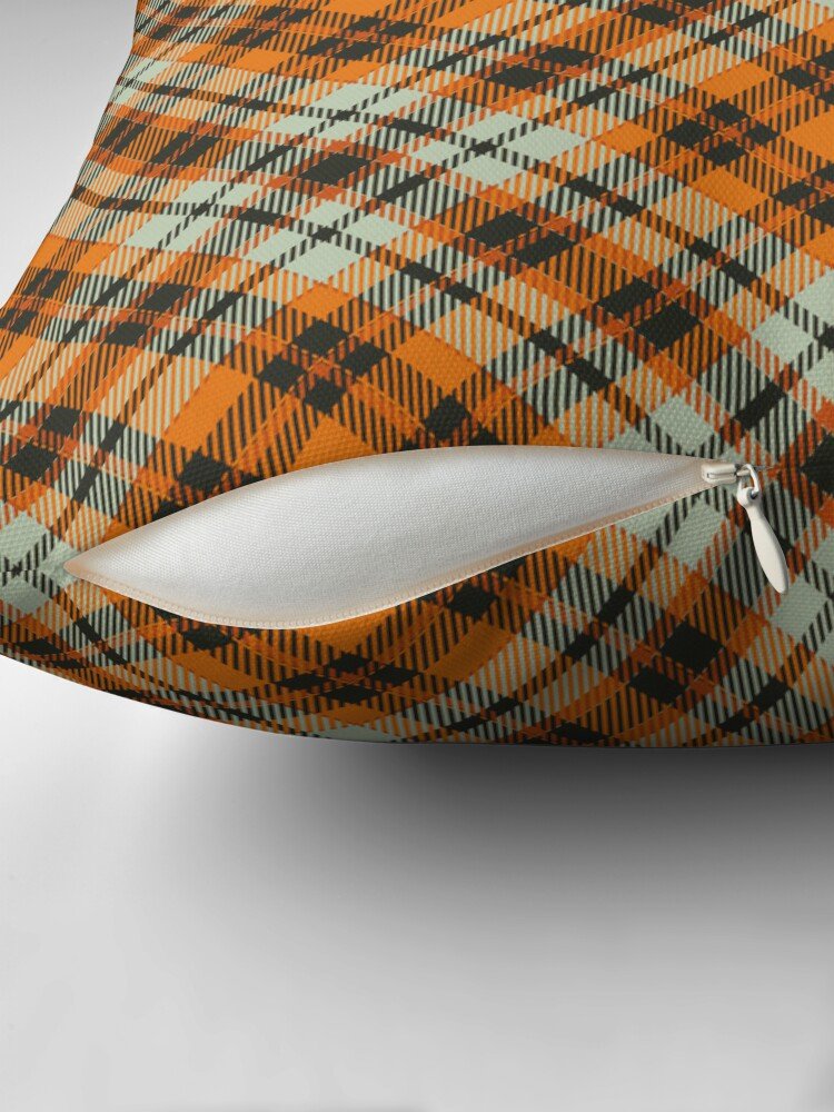 Plaid Throw Pillow with Insert