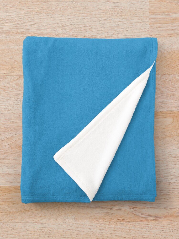 Powder Blue Throw Blanket