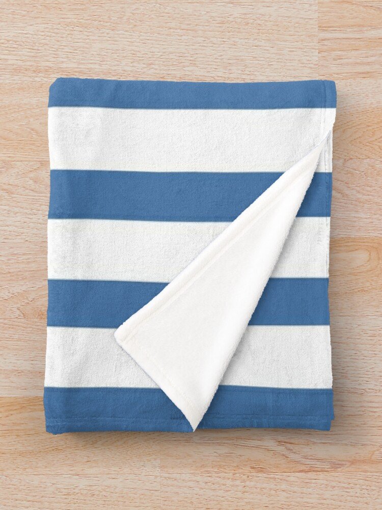 Blue Stripes Throw Blanket