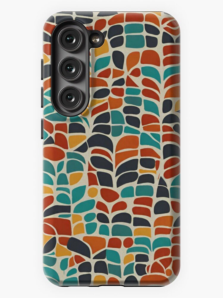 Abstract Design Samsung Galaxy Phone Case, Tile Style