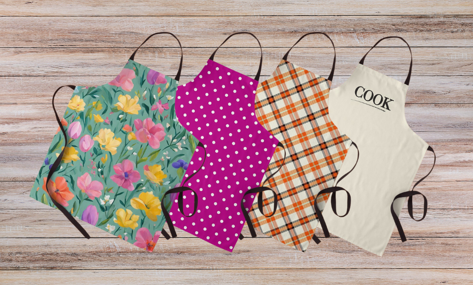 Aprons - Spring, Dots, Plaid, and Novelty Design Patterns