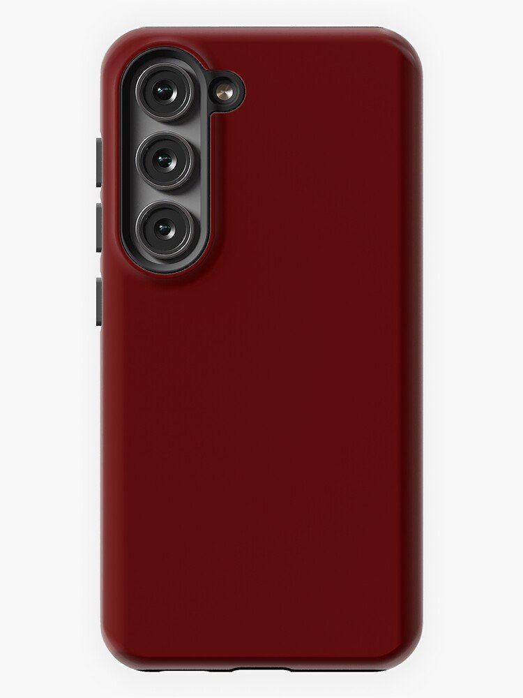 Burgundy-Brown Samsung Galaxy Phone Case, Red Phone Case