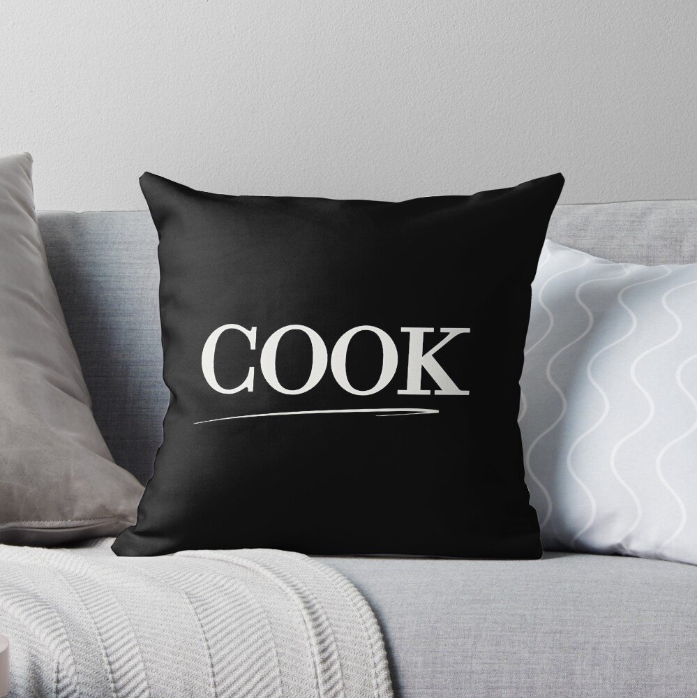 Cook BB Throw Pillow