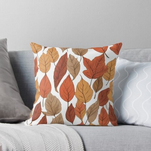 Fall Leaves Throw Pillow