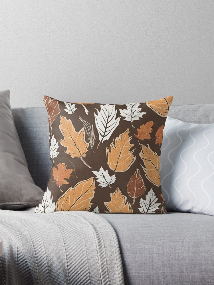 Fall Leaves Throw Pillow