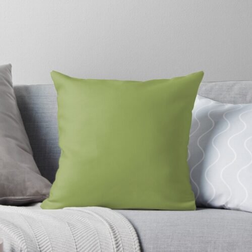 Green Pea Throw Pillow