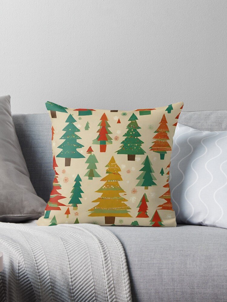 Holiday Tree Throw Pillow