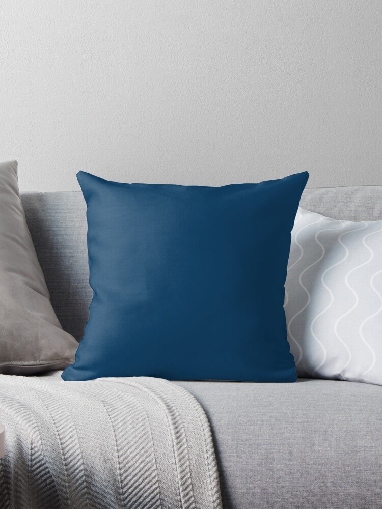 Navy Blue Throw Pillow