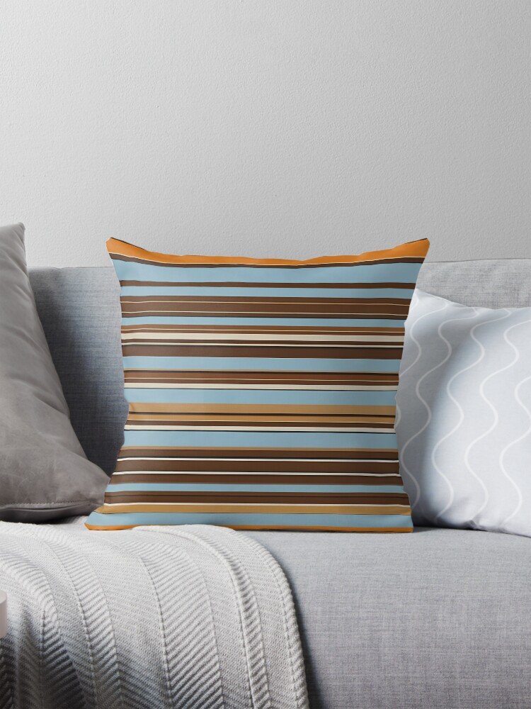 Simple Soft Stripes Throw Pillow