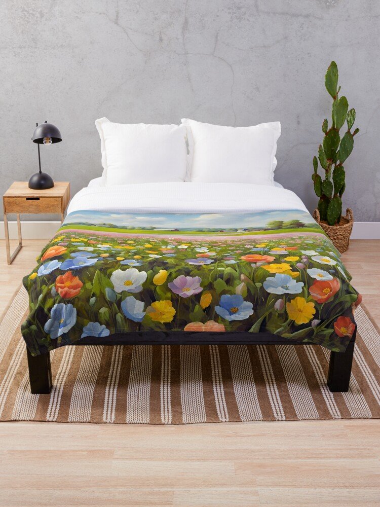 Spring Valley Farm Bed Throw