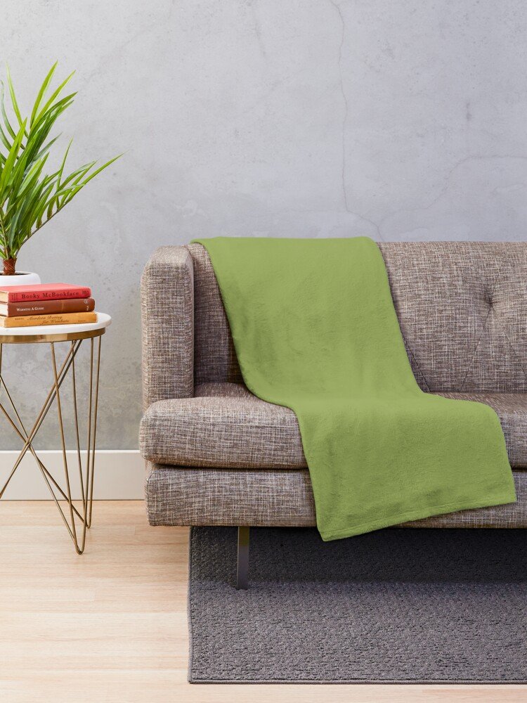 Green Pea Couch Throw Blanket