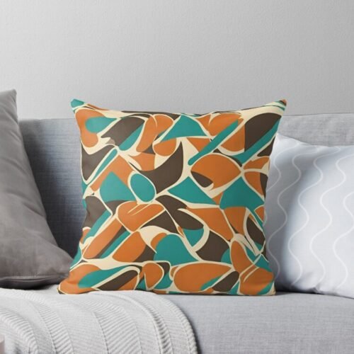 Retro Art Throw Pillow