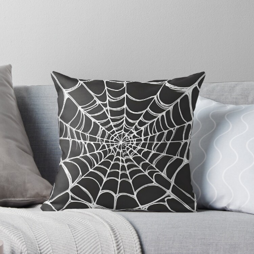 Spiderweb Throw Pillow