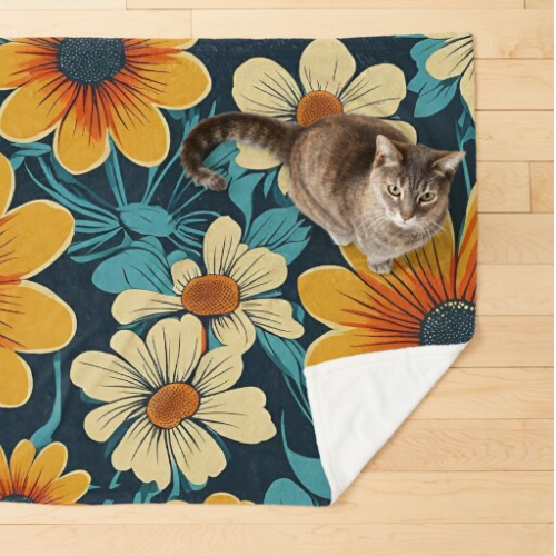 Gotitat Floral Pet Blanlets