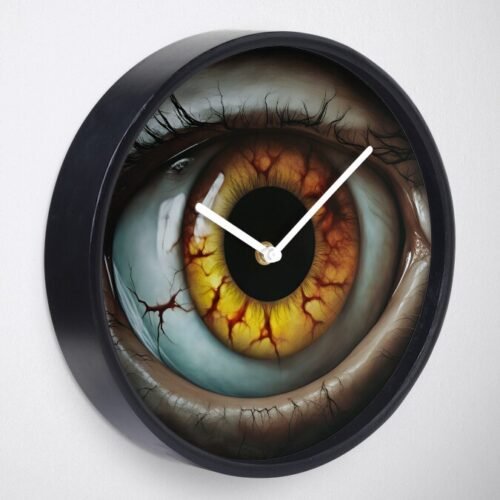 3D Eyeball Close-Up (right eye) Wall Clock (2)