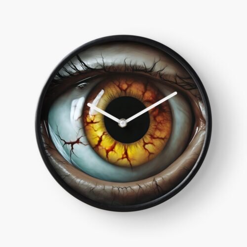 3D Eyeball Close-Up (right eye) Wall Clock