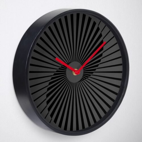 Black Spiral Clock (2)