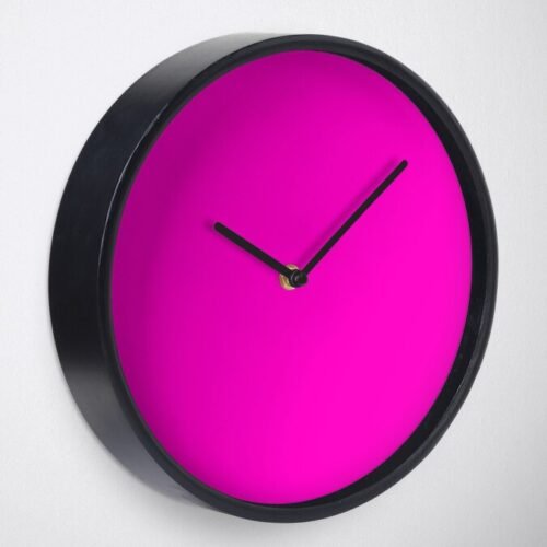 Bright Pink Clock (2)