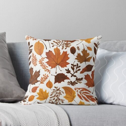 Fall Leaves Throw Pillow