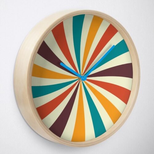 Retro Spiral Vision Wall Clock (2)