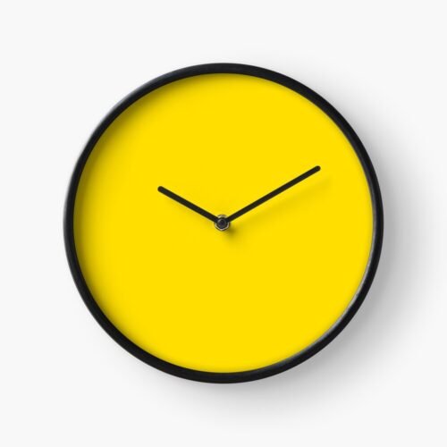 Sharp Yellow Clock