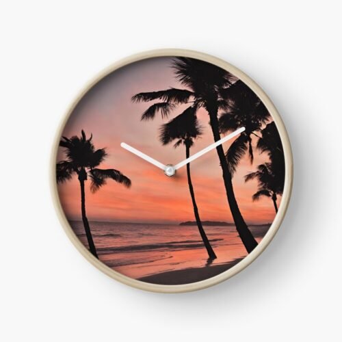 Sunset Beach Wall Clock-Gotitat Shop (2)